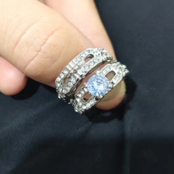 Engagement ring Stainless Steel size 8 - Picture 3 of 6